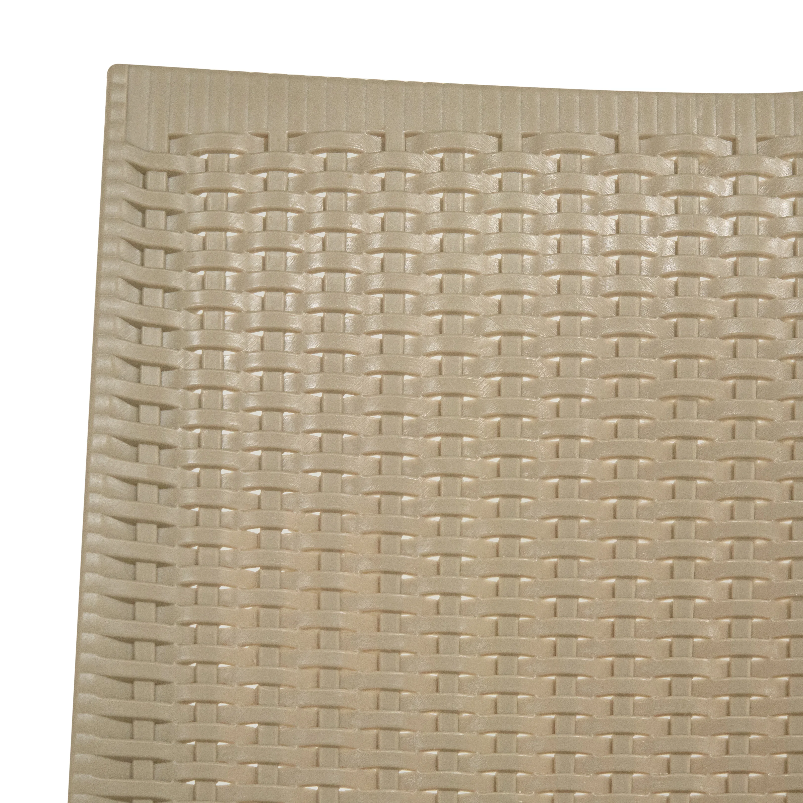 Weave Mace Indoor Outdoor Patio Chair, Set of 2, Taupe